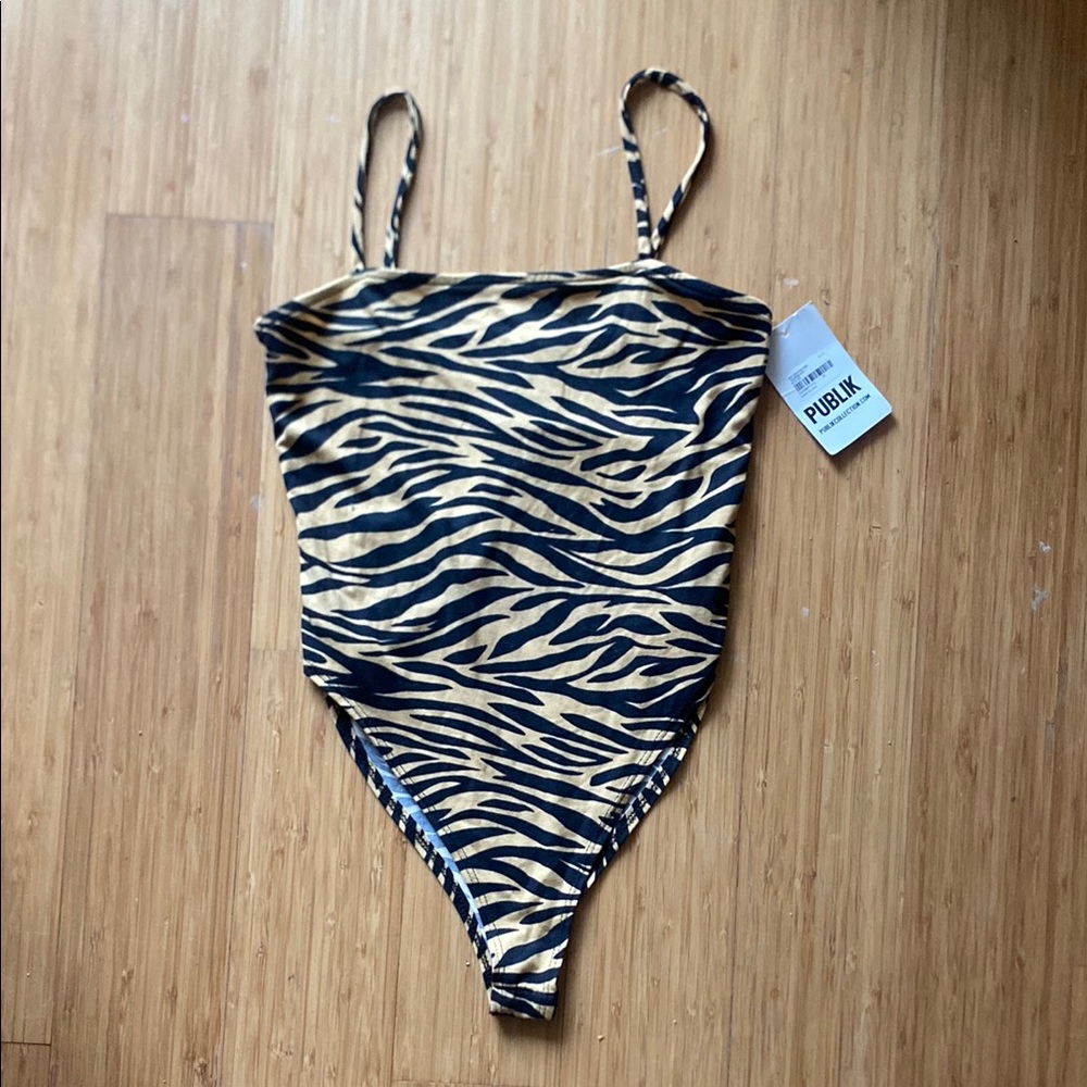 Zebra Print Bodysuit